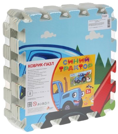 Unknown Коврик-пазл Играем вместе "Синий трактор", 8 деталей Unknown FS-BT