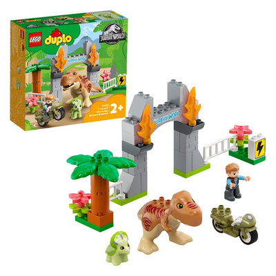 LEGO Конструктор LEGO DUPLO 10939 Конструктор ЛЕГО ДУПЛО Jurassic World Побег динозавров: тираннозавр и трицератопс 10939