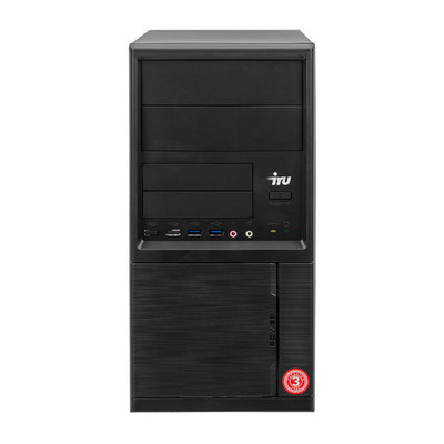 iRU Компьютер IRU Office 613, Intel Core i3 10100, DDR4 4ГБ, 240ГБ(SSD), Intel UHD Graphics 630, Free DOS, черный [1537827] 
