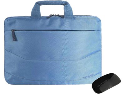 Tucano Комплект Сумка Tucano Idea 15.6" + беспроводная мышь, Blue (BU-BIDEA-WM-Z) Borsa Idea PC bag 15.6" + MOUSE (синий) BU-BIDEA-WM-Z