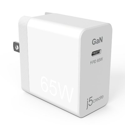 j5create Сетевое зарядное устройство j5create 65W GAN PD USB-C Mini Charger (белый) 