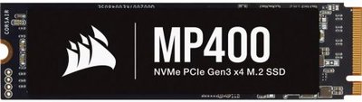 Corsair Накопитель SSD M.2 2280 Corsair MP400 2TB PCIe Gen 3.0 x4 3D QLC NAND 3480/3000MB/s IOPS 710K/175K MTBF 1.8M CSSD-F2000GBMP400R2 