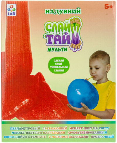 1toy Игровой набор 1Toy Слайм тайм Сделай надувной слайм Мульти 