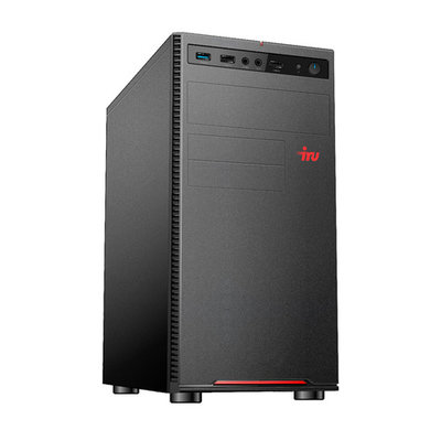 iRU Компьютер IRU Home 613, Intel Core i3 10100F, DDR4 16ГБ, 240ГБ(SSD), NVIDIA GeForce GT710 - 1024 Мб, Windows 10 Home, черный [1552416] 
