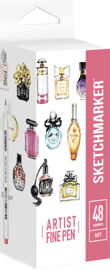 SKETCHMARKER Набор капиллярных ручек "Basic", 48 цветов (AFP-48BAS) SKETCHMARKER 