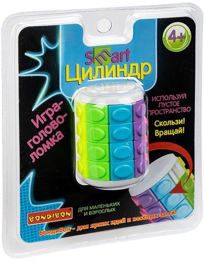 Bondibon Игра-головоломка "Smart Цилиндр" 4 ряда (340-1/ВВ4723) Bondibon 