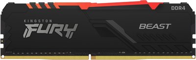 Kingston Модули памяти Kingston Fury Beast RGB 8GB PC24000 DDR4 KF430C15BBA/8 KF430C15BBA/8