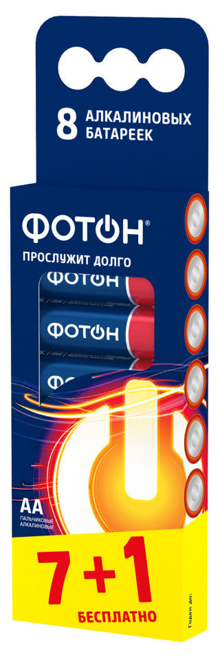 ФОТОН Элемент питания Фотон LR6 BP8 7+1шт 