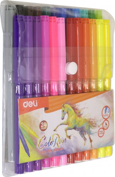 DELI Фломастеры "ColoRun", 24 цвета (EC10023) DELI 