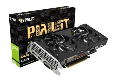 Palit Видеокарта Palit GeForce GTX 1660 TI DUAL 6G 1770MHz PCI-E 3.0 6144MB 12000GBit/s 192 bit DVI HDMI DP NE6166T018J9-1160C NE6166T018J9-1160C