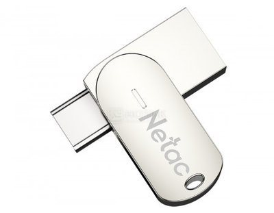 Netac Флешка Netac U785С, 16Gb, USB 3.0/USB Type-C, Серебристый NT03U785C-016G-30PN NT03U785C-016G-30PN