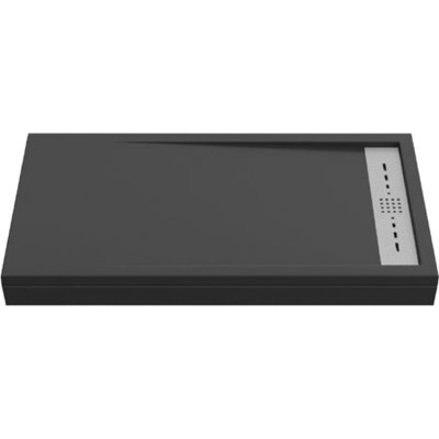 CRETO Душевой поддон из искусственного камня Creto Scala 140x80 3-0063 Черный 3-0063