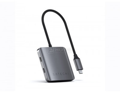 Satechi USB-хаб Satechi 4-PORT USB-C HUB (4xUSB Type-C), Серый ST-UC4PHM ST-UC4PHM