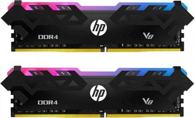 HP Модуль памяти DDR4 32GB (2*16GB) HP V8 RGB series PC4-25600 3200MHz CL16 радиатор 1.35V 8MG03AA#ABB 