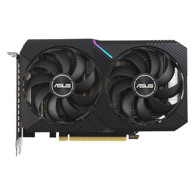 ASUS Видеокарта ASUS NVIDIA GeForce RTX 3060Ti, , 8ГБ, GDDR6, LHR, Ret DUAL-RTX3060TI-8G-MINI-V2 