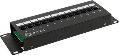 5bites Патч-панель настенная, 12xRJ45, UTP, Кат. 5е 5bites PPU55-08W 