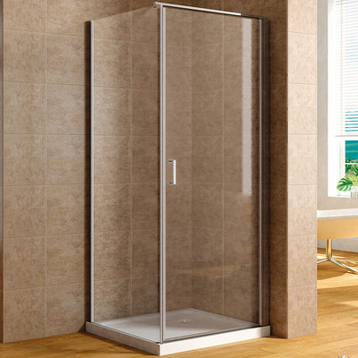 Aquanet Душевой уголок Aquanet Cinetic AE12-N-80H190U-CT + AE12-F-80H190U-CT 80х80 R 254230 профиль Хром стекло прозрачное 254230