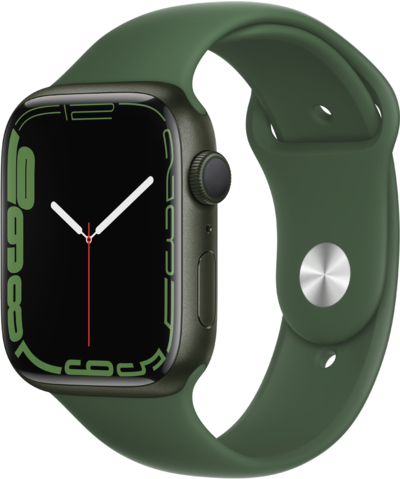 Apple Часы Apple Watch Series 7 GPS 45мм корпус из алюминия Зеленый + ремешок Зеленый (MKN73RU/A) MKN73RU/A