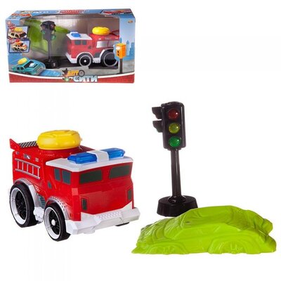 ABtoys Игровой набор ABtoys АвтоСити, свет и звук, пожарная красная C-00422 Машинка Автосити Пожарная C-00422 C-00422