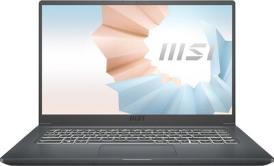 MSI MSI Modern 15 A11SBU-658RU (серый) Modern 15 A11SBU-658RU (Intel Core i5 1155G7 2500 Mhz/15.6"/1920х1080/8192Mb/512Gb SSD/NVIDIA GeForce MX450/WIFI/Windows 10 Home) 9S7-155266-658