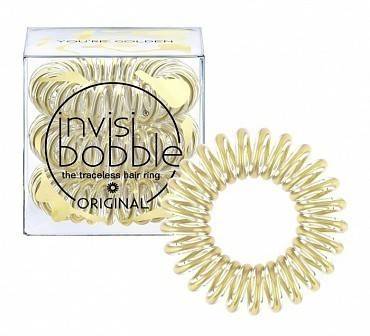 Invisibobble Invisibobble Резинка-браслет для волос Time To Shine You’re Golden, 3 шт (Invisibobble, ) INBOB3061