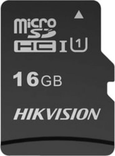 Hikvision Карта памяти 16GB HIKVISION microSDHC (с SD адаптером) R/W Speed 90/12MB/s HS-TF-C1(STD)/16G/ADAPTER 
