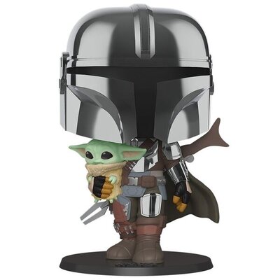 Funko фигурка Funko pop! bobble star wars mandalorian mandalorian with the child 50959 