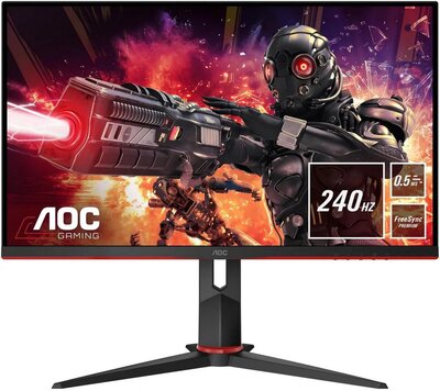 AOC Монитор AOC Gaming 23.8", черный/красный 24G2ZU 23.8" (черно-красный) 