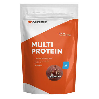 Pure Protein Протеин PURE PROTEIN Multicomponent, порошок, 1кг, моккачино 