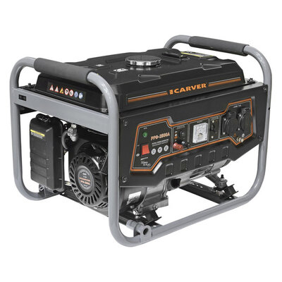 Carver Бензиновый генератор CARVER PPG- 2500А, 220/12, 3кВт [01.020.00010] 