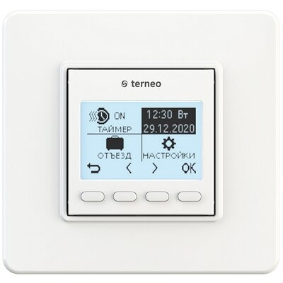 Terneo Терморегулятор TERNEO pro по полу/воздуху/по воздуху с огр. по полу. 3 000 ВА. 16 А. 5...60 °С Pro