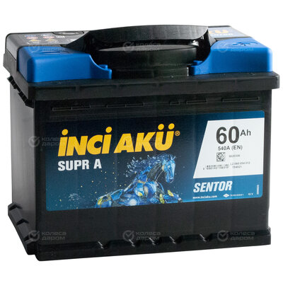 Inci Aku Автомобильный аккумулятор Inci Aku Supr A 60 Ач обратная полярность L2 L2 060 054 013