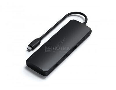 Satechi Док-станция Satechi USB-C Hybrid Multiport Adapter, (with SSD Enclosure, 2xUSB 3.1, USB Type-C, HDMI), Черный ST-UCHSEK ST-UCHSEK