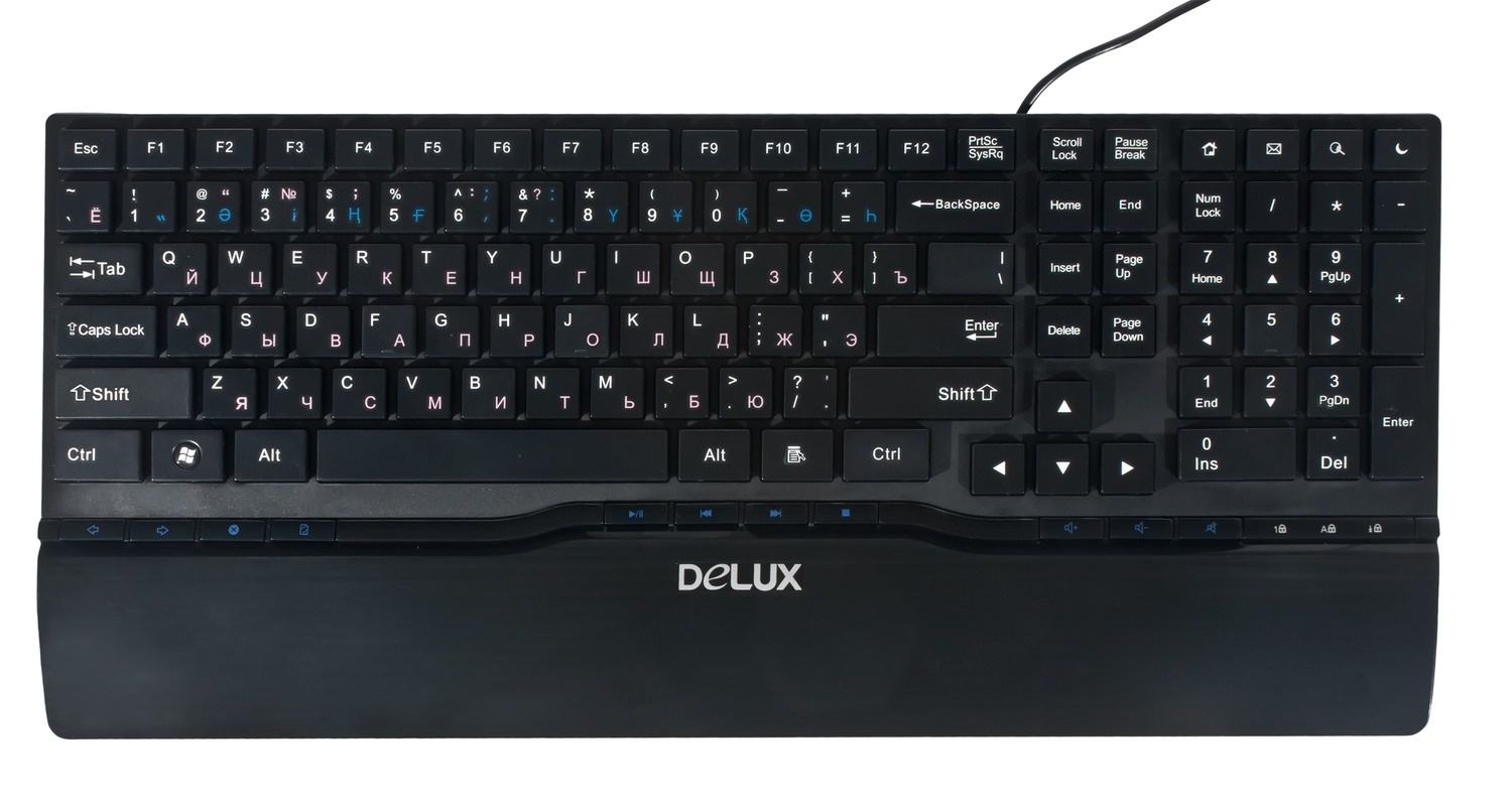 Клавиатура Delux DLK-8050 Black USB