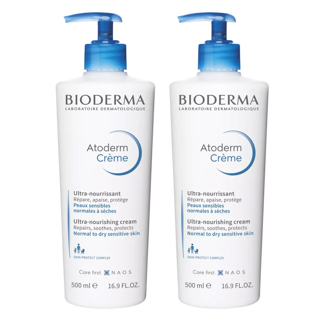 Атодерм крем купить. Биодерма Atoderm Creme. Bioderma Atoderm Cream. Биодерма Атодерм крем 500 мл. Bioderma Atoderm с помпой 500мл.