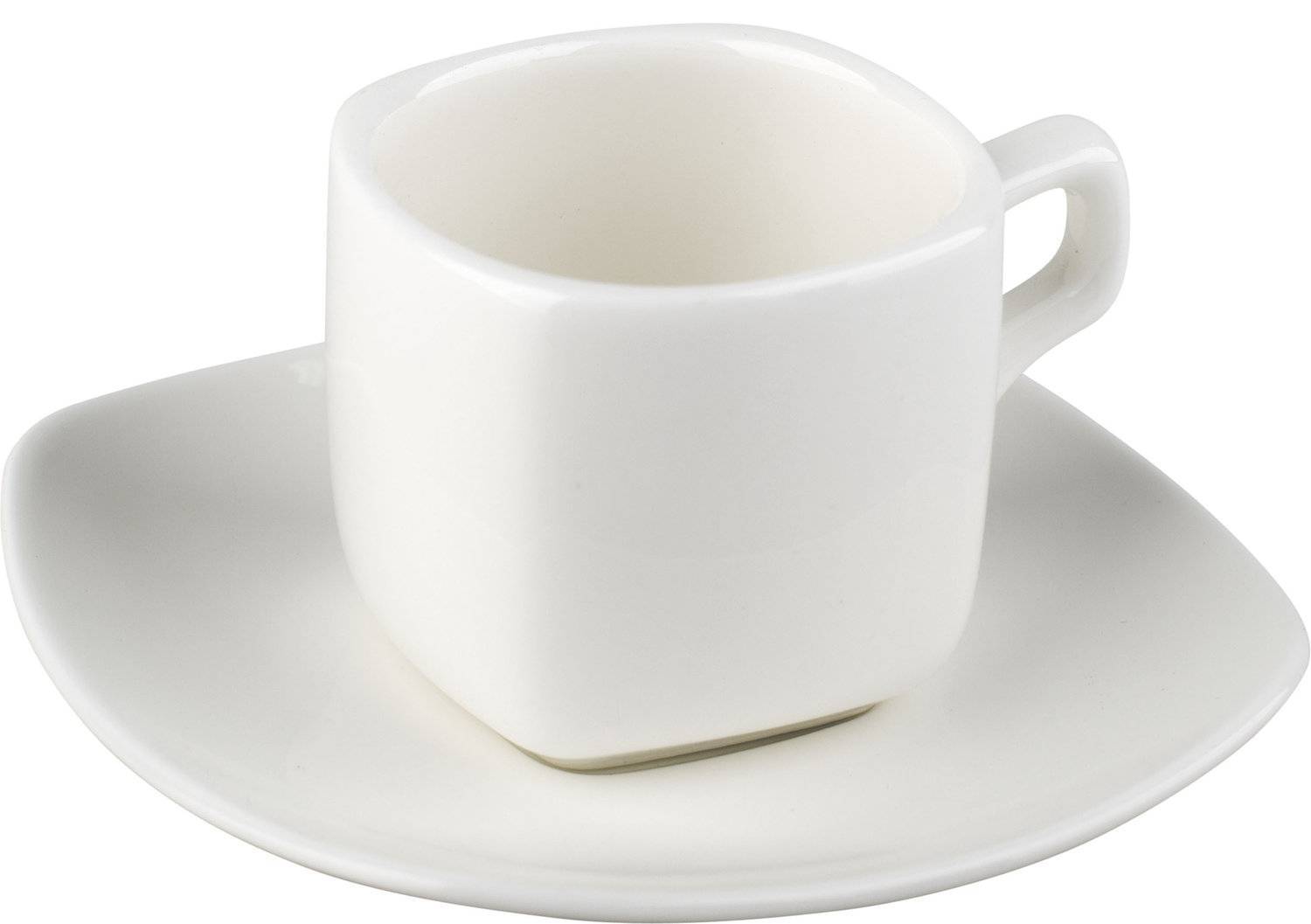 Белый фарфор чашки
