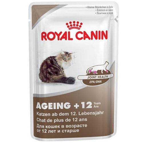 Royal canin ageing для кошек. Роял Канин для кошек ageing+12 пауч. Роял Канин для кошек 12+ паучи. Роял Канин эйджинг +12 для кошек. Корм для кошек Royal Canin ageing +12 + пауч.