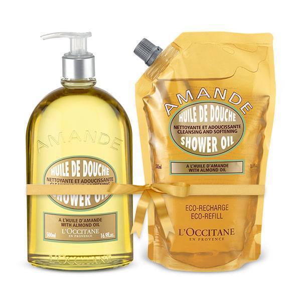 Масло для душа миндальное. L'Occitane Almond масло для душа 500мл. Масло для душа миндальное l'Occitane 250 мл. Локситан масло для душа миндальное 500 мл. Масло для душа локситан миндаль.